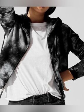 NILI LOTAN tie dye Callie zip up sweatshirt